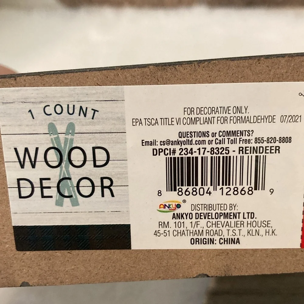 Target BP Christmas Wood Decor Bear, Deer and Reindeer